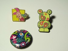 Disney paisley piglet Pin Trading Lot button badge round floral Minnie Mouse 