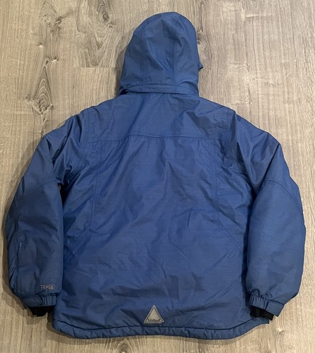 LL Bean Kids' Waterproof Wildcat Ski Jacket Blue Orange Size XL /18 - Picture 7 of 11