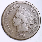 1876 INDIAN HEAD CENT G/VG FREE SHIPPING LOWEST PRICES ON THE BAY