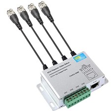 4-CH 720P/1080P HD Passive Video Balun Aluminium Alloy BNC to RJ45 Network Tr...