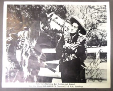 scarce CISCO KID WENR-TV Butter-Nut Bread premium 8" x 10" b&w photo COWBOY TM