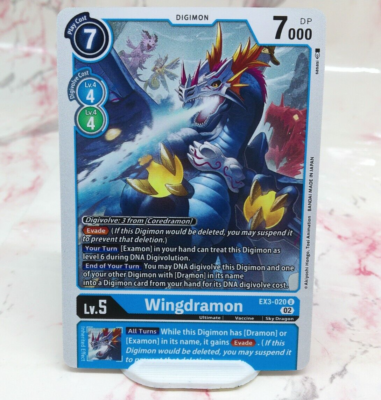 Digimon Draconic Roar Uncommon Wingdramon Ex3-020 (Alternate Art)