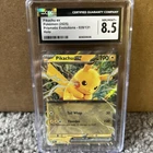 Pikachu ex - 2025 Prismatic Evolutions Holo 028/131 CGC 8.5 NM/MINT+