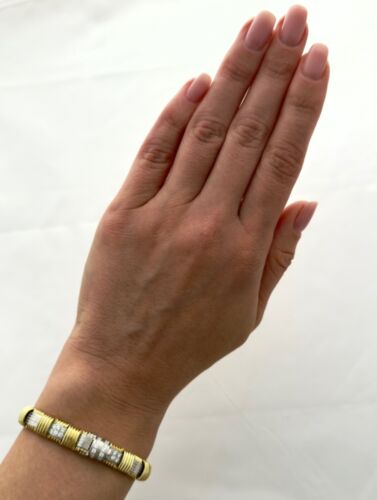 AUTHENTIC ROBERTO COIN APPASSIONATA DIAMOND BRACELET 18K, RET USD $ 12,600+TAX - Picture 13 of 14