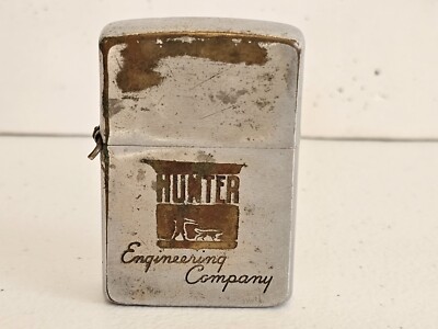 Vintage 1959 Zippo Lighter 2517191 Hunter Engineering Company RARE 