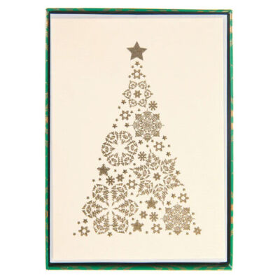 Graphique Snowflake Tree Large Signature Holiday Boxed Card 15ct w