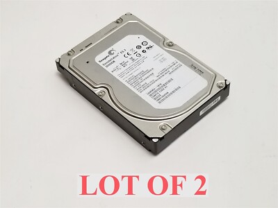 Seagate Constellation ES.2 Hard Drive 3TB 3.5'' 6Gbps SAS 7.2K ST33000650SS Lot 2
