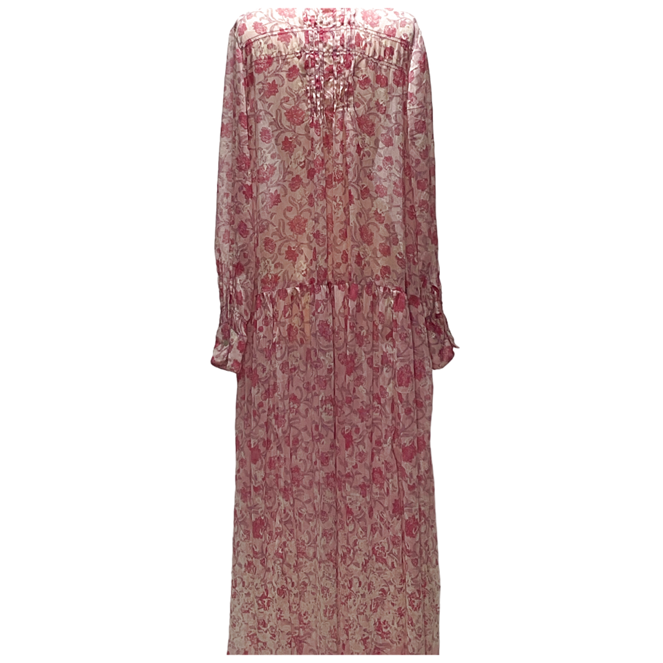 Free People Pink Maxi Dress Size L eBay