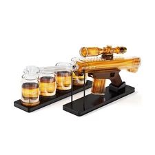 Gifts for Men Dad, Kollea Whiskey Decanter Set for Men, Gun Decanter Set with...