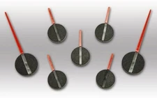 Hummer H2 Gauge Pointer Set for 2003 04 05 2006 GM Trucks & SUVs Black Red OEM