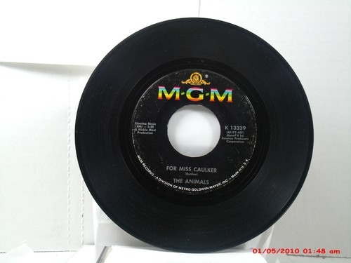 THE ANIMALS -(45)- BRING IT ON HOME TO ME / FOR MISS CAULKER - MGM K 13339- 1965 - Picture 2 of 2