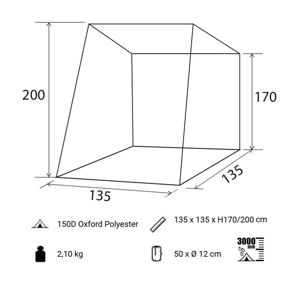 BRUNNER Heckzelt Pilote Caddy Mini Camper Bus Vor Zelt SUV Heck Klappe Camping - Bild 2 von 4