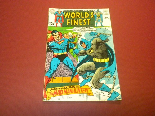 WORLD'S FINEST #182 DC Comics 1969 Superman and Batman