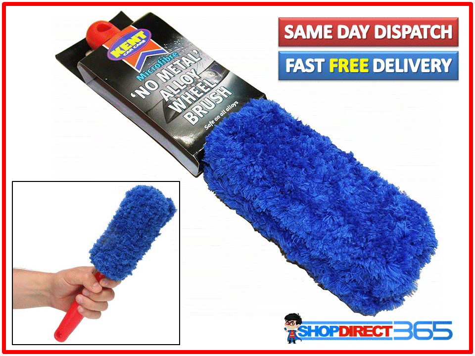 Kent No Metal Soft Safe Alloy Wheel Detailing Brush Microfibre Valet