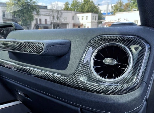 Carbon Fiber Front Panel Interior Trim For 2019-25 Benz W464 W463a G63 G550 G500 - Picture 6 of 10