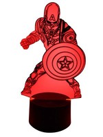 3D Led-Lampe Superheld Wohnlicht Tischlampe Nacht-Tischleuchte