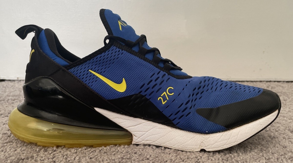 Size-13 Nike Air Max 270 Mens Blue Yellow Warriors BV2517  display picture 3