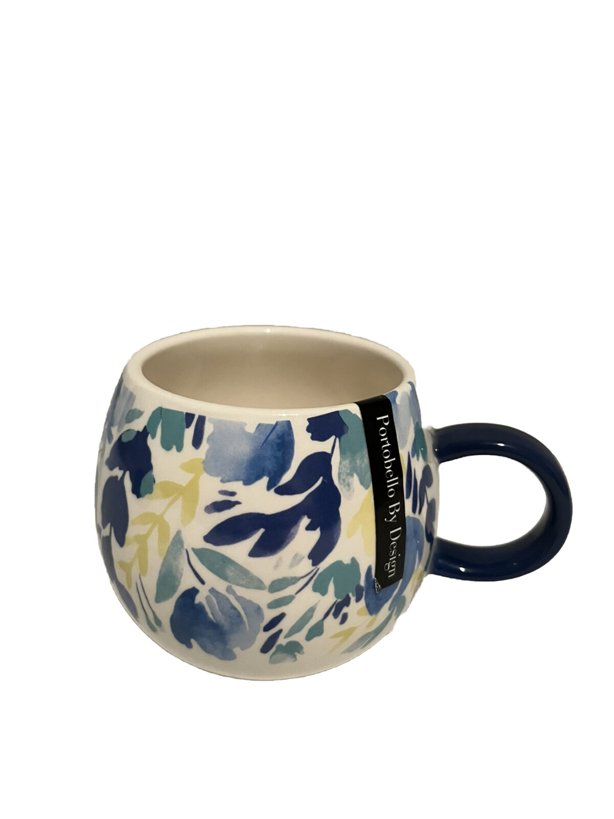 Portobello by Design Blue Yellow Floral Springtime Stoneware Coffee Mug England
