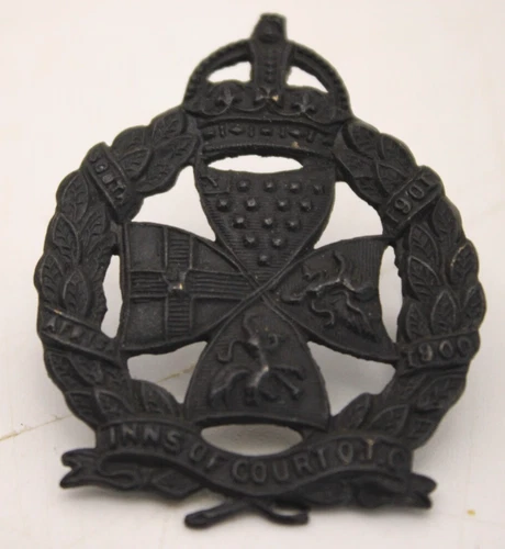 Inns of Court OTC King's Crown WW2 Military Cap Badge