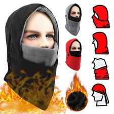 Winter Windproof Polar Fleece Neck Warmer Balaclava cover Face Mask Ski Hood
