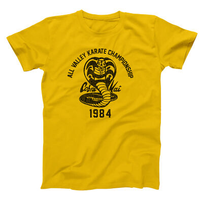 Cobra Kai Karate Kid Dojo Gi Costume Outfit Retro Gold Basic Men's T-Shirt
