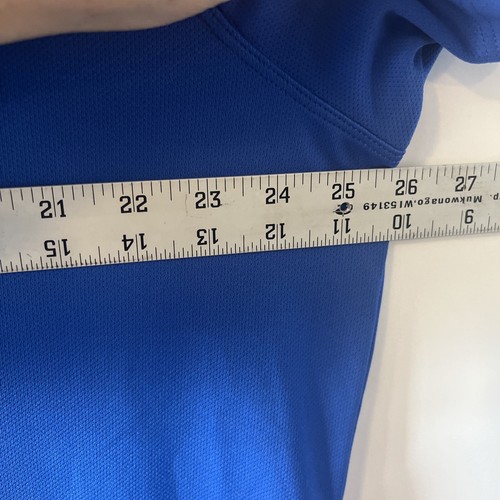 Nike Dri-Fit Polo Shirt Size XL Blue Golf Men's Short Sleeve Polyester - Picture 4 of 6