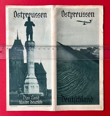 Reise Prospekt um 1938 Ostpreussen Königsberg, Insterburg, Elbing  ( F24499