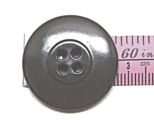 WWII US Green Plastic Overcoat Buttons 1 1/8in 28mm 45L lot of 4 B4227 - Picture 4 of 4