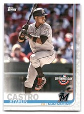 Starlin Castro 2019 Topps Opening Day #87 Miami Marlins BASEBALL