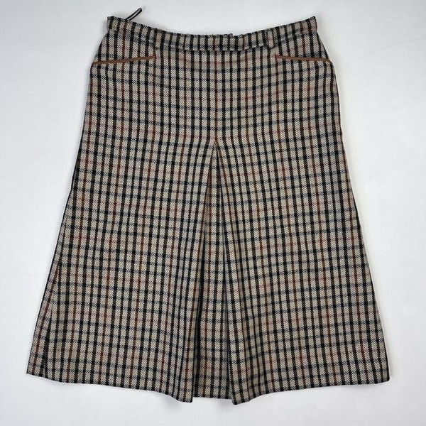Women DAKS Skirt Beige Wool 40 / L / 48