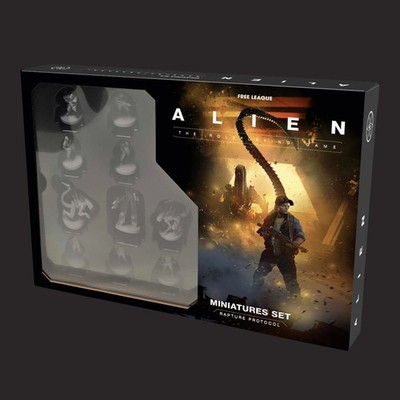 + Free League + Alien Evolved RPG - Rapture Protocol Miniatures Set