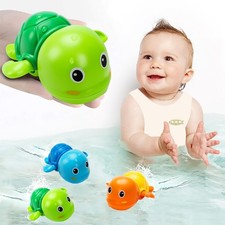 Swimming Turtle Bath Toys   Fun Wind-Up Water Play For Toddlers Ages 1-3 3 Pack
