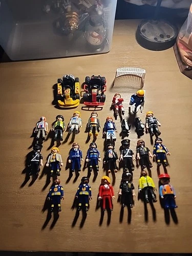 Vintage Playmobil Lot Of 24 Figures Assorted & Other Accessories Items See Photo