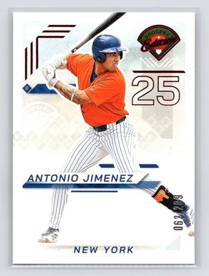 2025 Panini Prospect Edition #163 Antonio Jimenez Red #/299