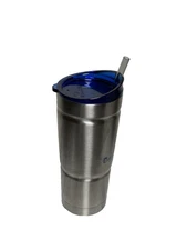 Bubba 32oz Stainless Steel Vacuum Insulated Tumbler With Blue Lid & Straw