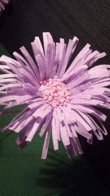 20 x Krepprosen Krepp Papier Blumen mit Floristen Draht, 11 cm, rosa Elit Etno