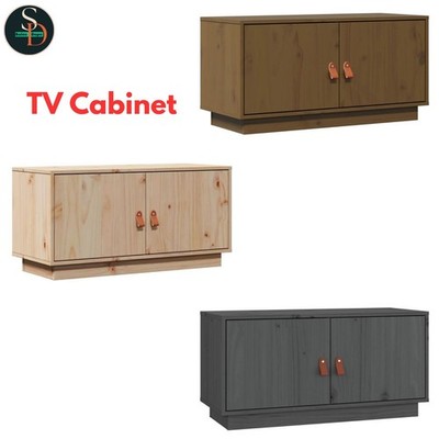 Moderner Massivholz Kiefer TV-Schrank TV-Konsole Medienschrank vidaXL