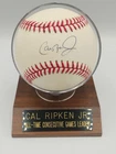 Cal Ripken Jr Signed Baseball Autographed w/COA & Display Authentic