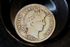 1907-P Barber Dime 90% Silver Average Circulation (Free Ship) This Coin Pictured