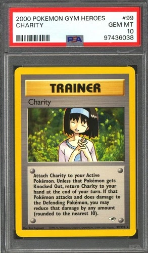 Pokemon Gym Heroes Charity 99/132 PSA 10 GEM MINT