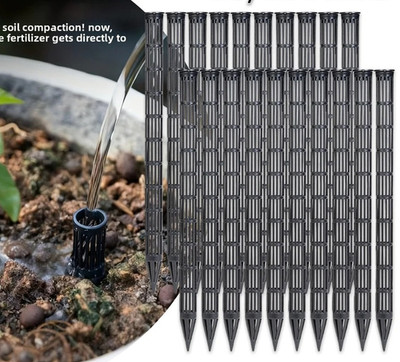 20pcs Plant Aeration Tubes Root Ventilation Drainage Gardening Tool - NEW