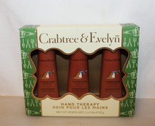 Crabtree Evelyn Gardeners Hand Therapy 3 Piece Gift Set 0.9 Oz. Each