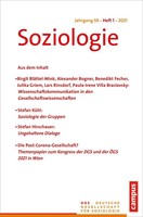 Soziologie 1/2021 | Forum der Deutschen Gesellschaft FüR Soziologie, Soziologie