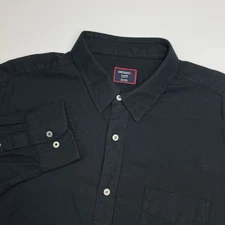 UNTUCKit Sherwood Shirt Mens XL Regular Fit Long Sleeve Black Cotton Pocket