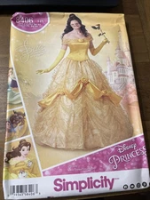 Simplicity Costume Pattern 8406 Ms Disney Princess BELLE/Beauty & Beast Sz 6-14