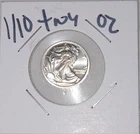 Money Metals Exchange 1/10 Troy Oz Fine Silver Round .999 Fineness Silver Coin