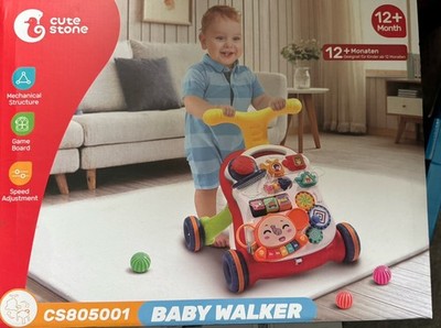 Süßer Stein Lauflernwagen & Aktivitätstisch 2 in 1 BRANDNEU