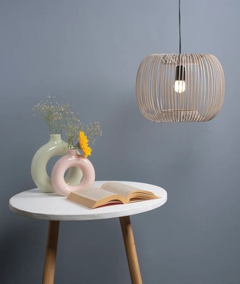 Elegant Light Grey Metal Pendant Lamp