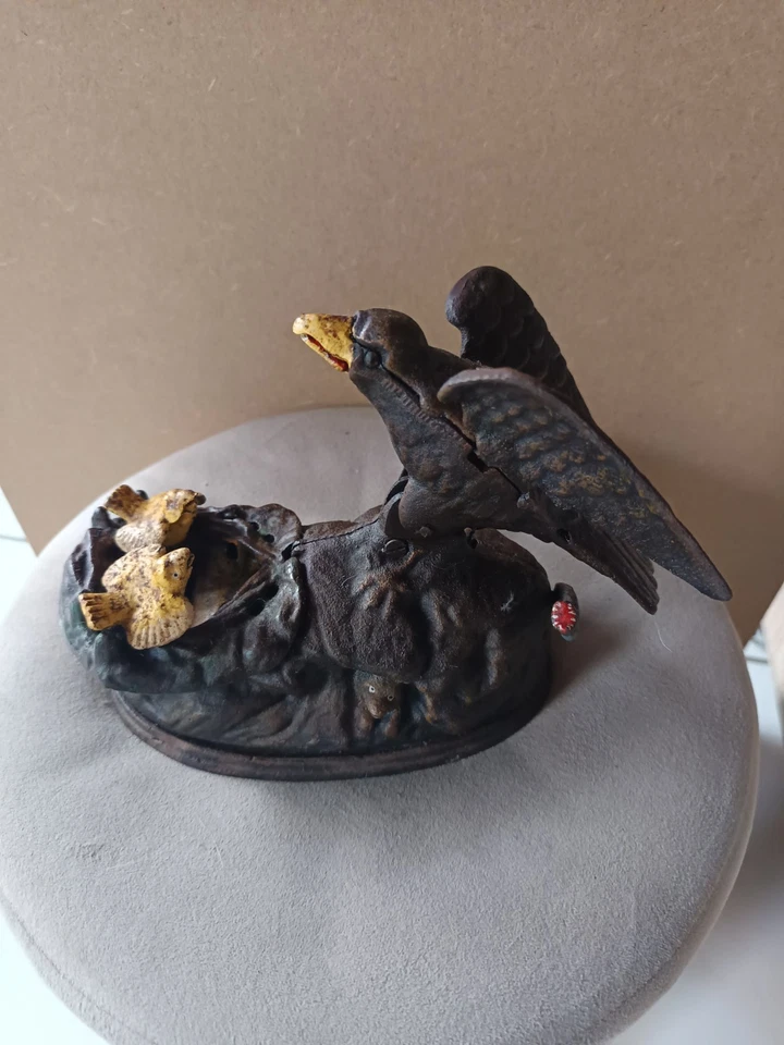 Tirelire Ancienne En Fonte The Book Of Kwowledde - Photo 3/4