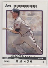 2009 Topps Ticket To Stardom Brian McCann #27 jm6